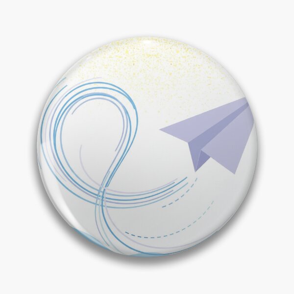 Item preview, Minimalist Paper Plane Upward Loop designed and sold by LuxAir.