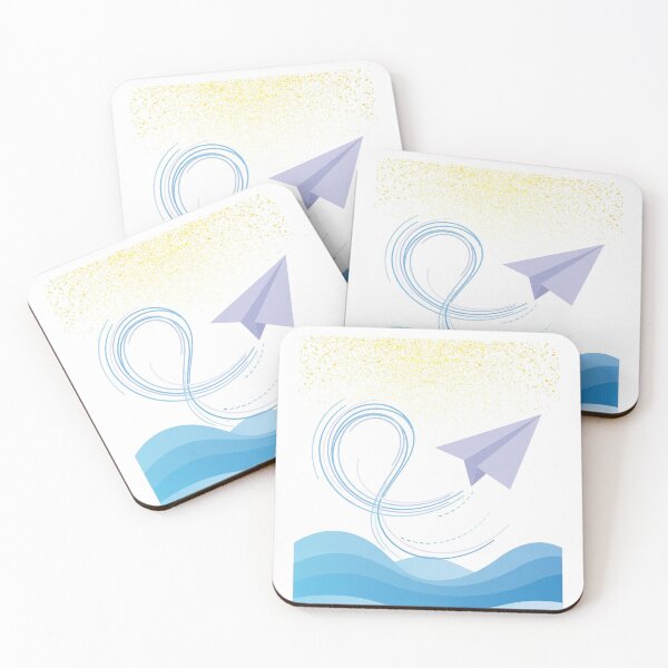 Item preview, Minimalist Paper Plane Upward Loop designed and sold by LuxAir.
