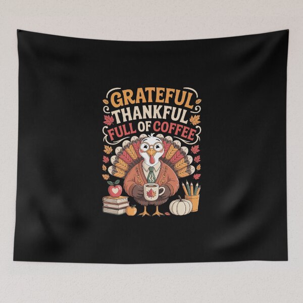 Item preview, GRATEFUL THANKFUL FULL OF COFFEE designed and sold by jkrphoto.