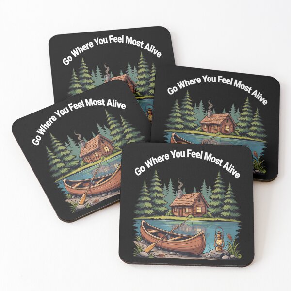 Item preview, Happy Camper Go Where You Feel Most Alive Art Design Gift designed and sold by fantasticdesign.