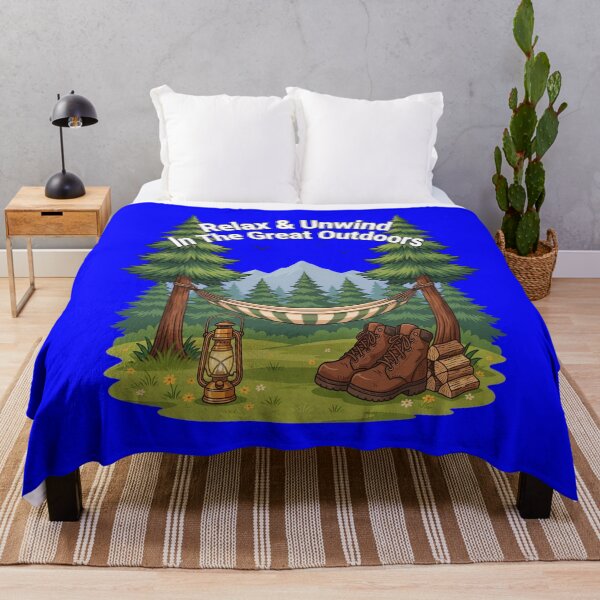 Item preview, Happy Camper Relax & Unwind In The Great Outdoors Art Design Gift designed and sold by fantasticdesign.