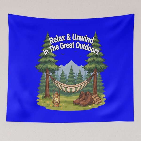 Item preview, Happy Camper Relax & Unwind In The Great Outdoors Art Design Gift designed and sold by fantasticdesign.