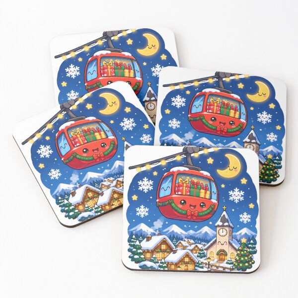 Item preview, Cute Kawaii Christmas Gondola Village designed and sold by porchswings.