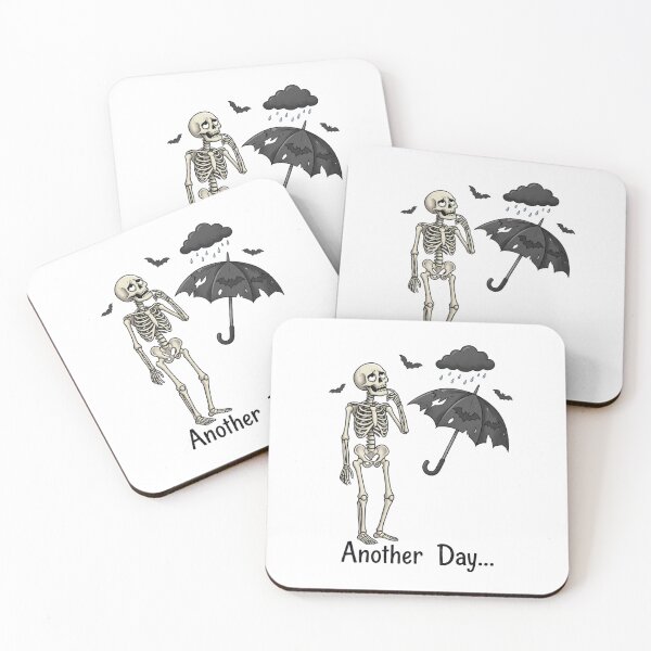 Item preview, ⁠Another Day... Funny Skeleton Bad Day Humor⁠ designed and sold by KhattabyEDArt.