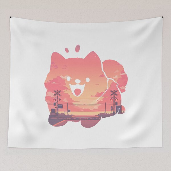 Item preview, Happy Dog Sunset Landscape designed and sold by mustbewhy.