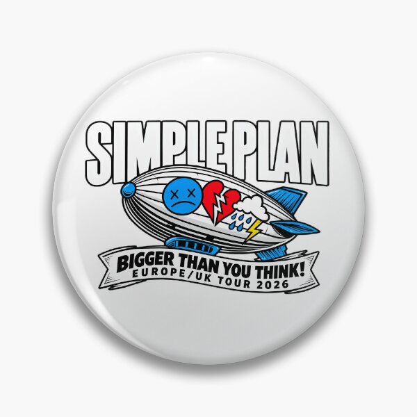 Item preview, Simple Plan Bigger Than You Think Europe And UK Tour designed and sold by LunarsFlowsArt.