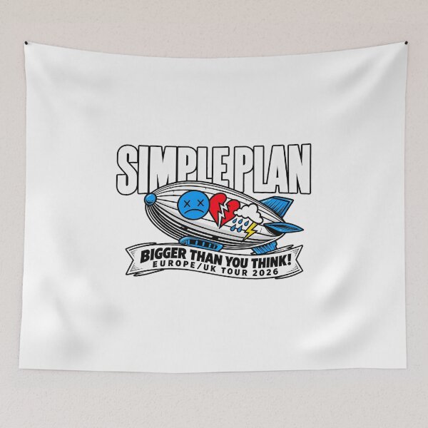 Item preview, Simple Plan Bigger Than You Think Europe And UK Tour designed and sold by LunarsFlowsArt.