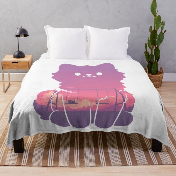 Item preview, Fluffy Puppy Japanese Evening Sunset designed and sold by mustbewhy.