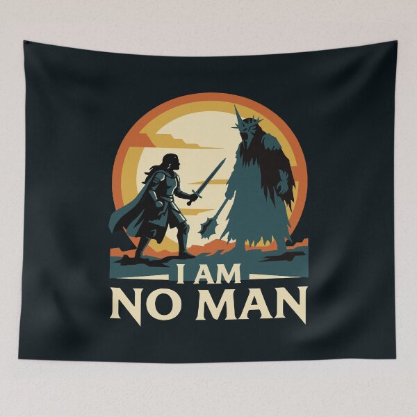 Item preview, I Am No Man Shieldmaiden Witch King designed and sold by ruidaniel.