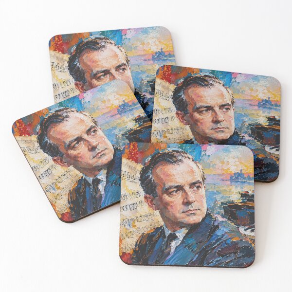 Item preview, Samuel Barber Art Painting – Famous American Composer Portrait designed and sold by GalleryKauffeld.