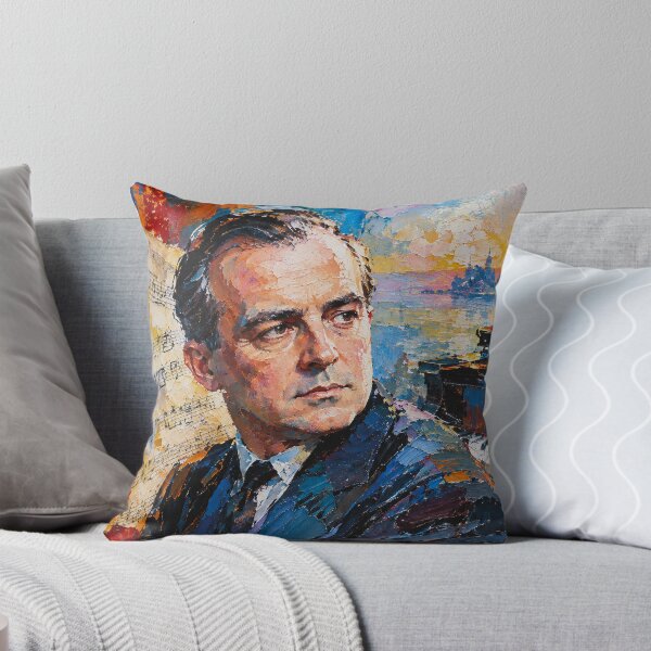 Item preview, Samuel Barber Art Painting – Famous American Composer Portrait designed and sold by GalleryKauffeld.