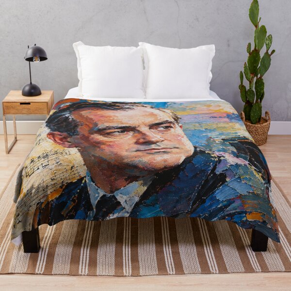Item preview, Samuel Barber Art Painting – Famous American Composer Portrait designed and sold by GalleryKauffeld.