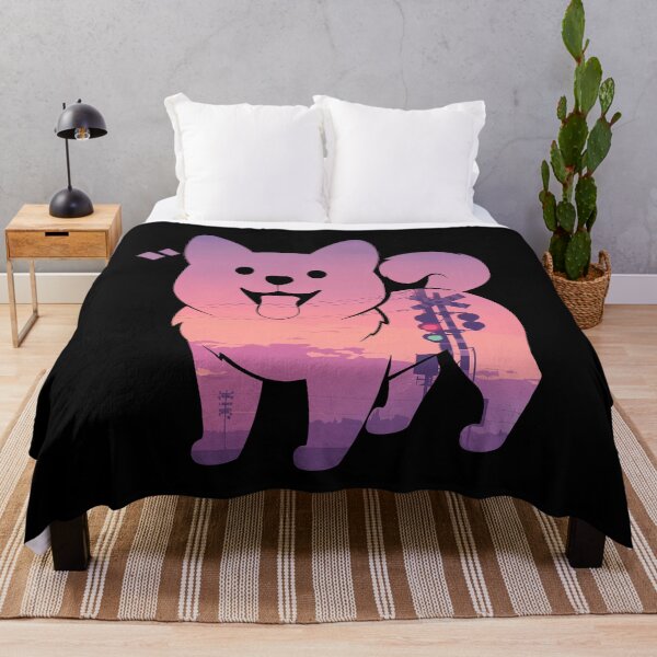 Item preview, Cute Dog Japanese Sunset designed and sold by mustbewhy.