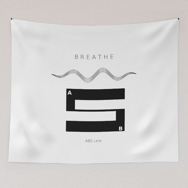 Item preview, BREATHE Minimalist Wave ABS Line Design designed and sold by Ahmadhamroush.