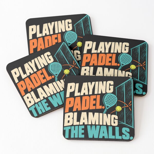 Item preview, Playing Padel – Blaming the Walls | Funny Retro Padel Tennis designed and sold by BlueMaverickCo.