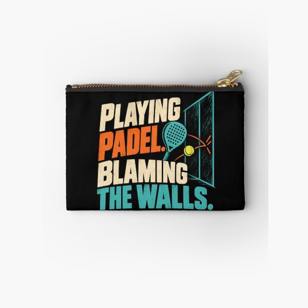 Item preview, Playing Padel – Blaming the Walls | Funny Retro Padel Tennis designed and sold by BlueMaverickCo.