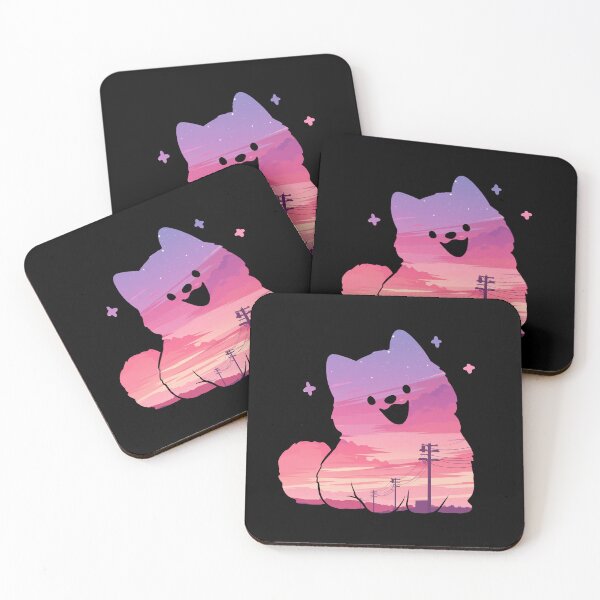 Item preview, Happy Kawaii Dog Evening Sunset designed and sold by mustbewhy.