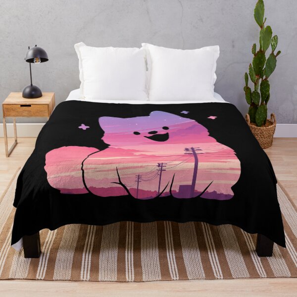 Item preview, Happy Kawaii Dog Evening Sunset designed and sold by mustbewhy.