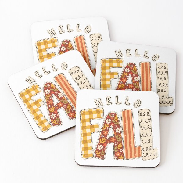 Item preview, Hello Fall Patchwork Autumn Floral designed and sold by DesignArtist.ia.