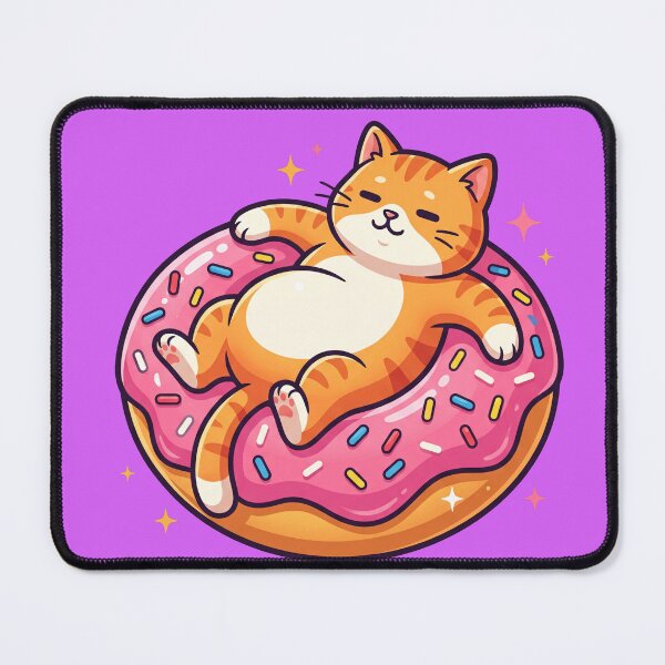 Item preview, cat on a doughnut designed and sold by TTERRA.