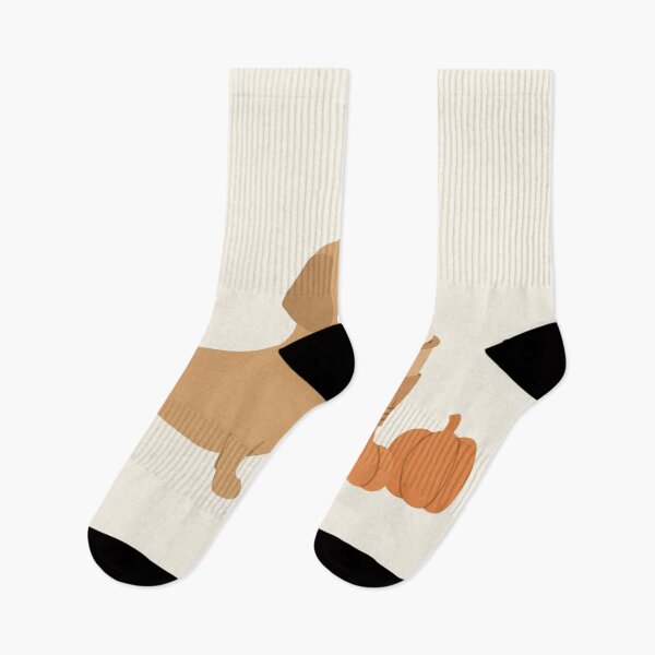 Item preview, Dachshund & Pumpkin Spice Latte — Minimalist Fall designed and sold by LongDogPrintsCo.
