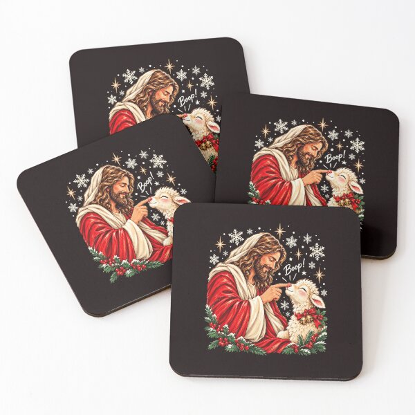 Item preview, Jesus Christmas Boop Lamb of God Holiday Humor designed and sold by ImeldaSparks.
