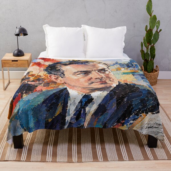 Item preview, Samuel Barber Portrait Painting – American Classical Music Legend designed and sold by GalleryKauffeld.