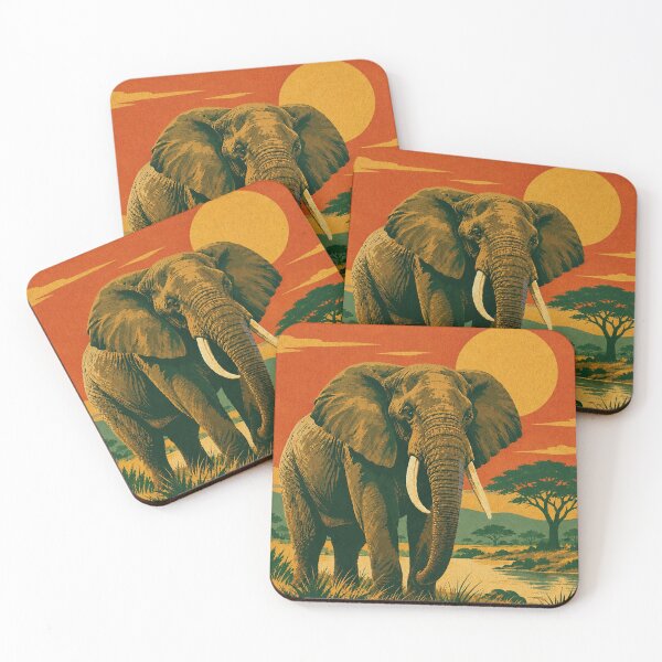 Item preview, Yankari Game Reserve Nigeria | Vintage Travel Print  designed and sold by MammothArt.
