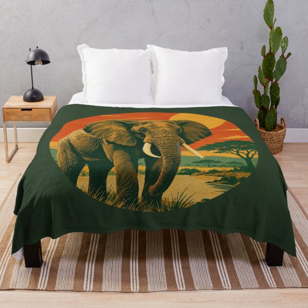 Item preview, Yankari Game Reserve Nigeria | Vintage Travel Print designed and sold by MammothArt.
