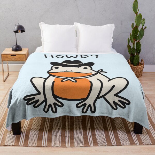 Item preview, Howdy Cute Cowboy Frog Western Animal Art designed and sold by Amir Faysal.