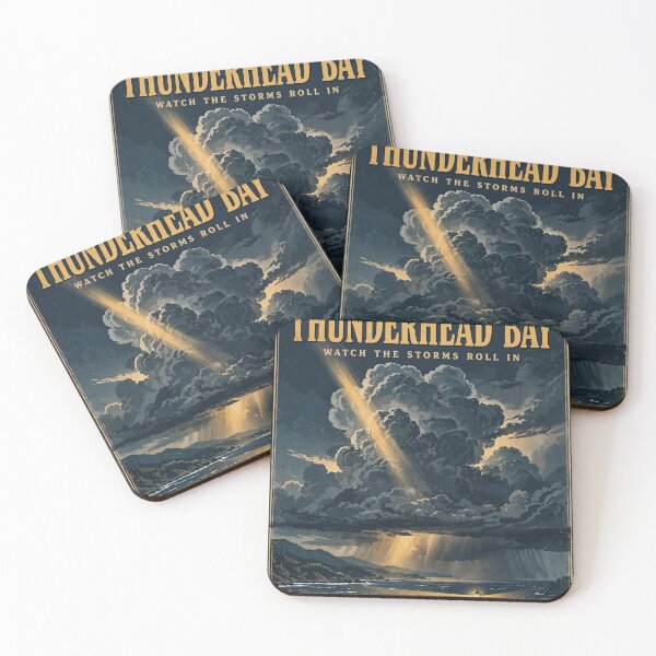 Item preview, Thunderhead Bay Vintage Storm and Lighthouse Poster designed and sold by MojoHill.