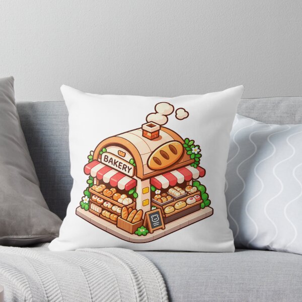 Item preview, Kawaii Bakery Shop Cute Isometric Bread Store Cozy Cottagecore Cartoon designed and sold by mumeaw.