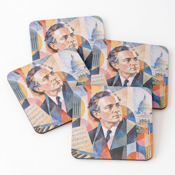 Item preview, Samuel Barber Classical Music Painting – American Composer designed and sold by GalleryKauffeld.