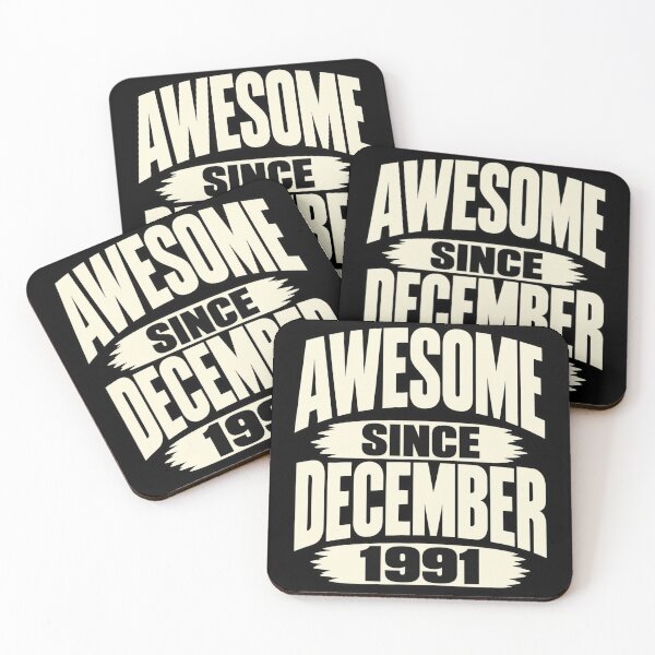 Item preview, Awesome Since December 1991 – Vintage 35th Birthday Retro Throwback Design designed and sold by Trendably.