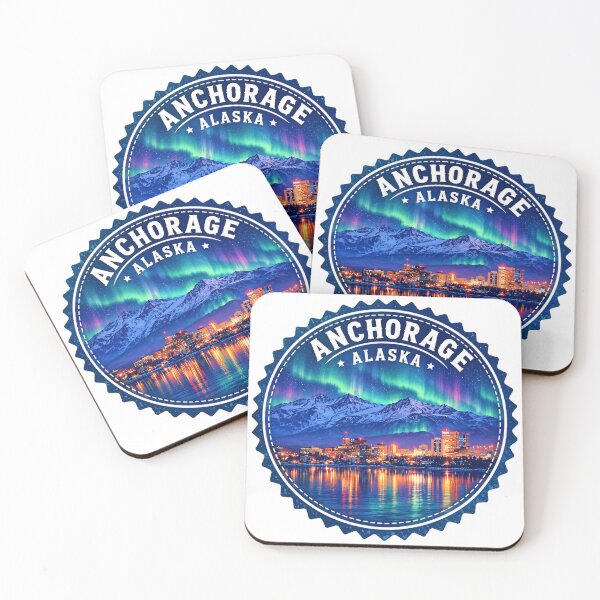 Item preview, Anchorage Alaska – Vintage Travel Art designed and sold by HaydenMillepied.