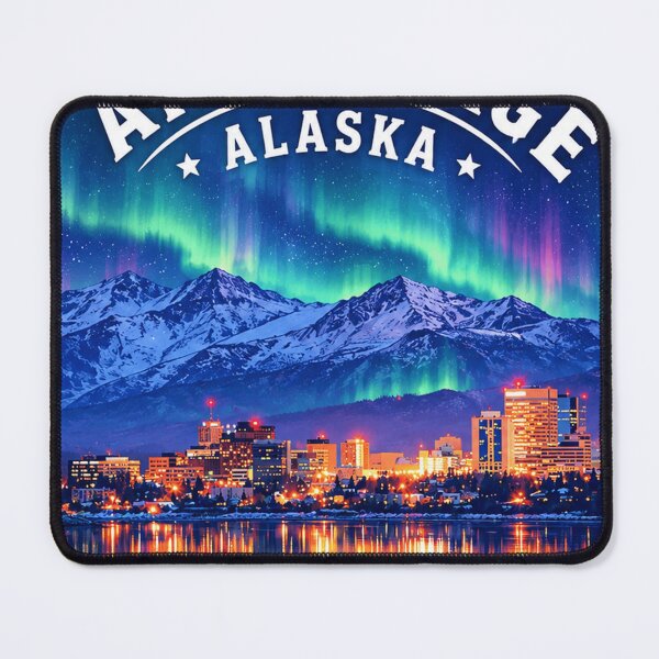 Item preview, Anchorage Alaska – Vintage Travel Art designed and sold by HaydenMillepied.