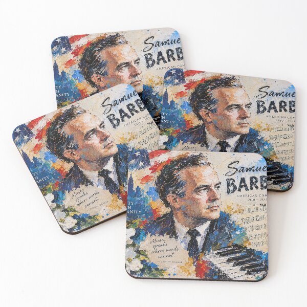 Item preview, Samuel Barber Portrait Art Painting – 20th Century Music Icon designed and sold by GalleryKauffeld.