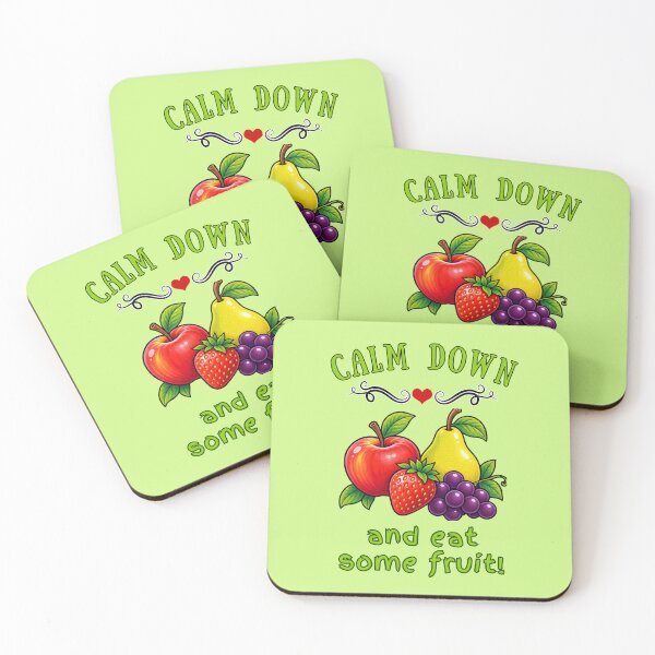 Item preview, Calm Down and Eat Some Fruit designed and sold by Marymarice.
