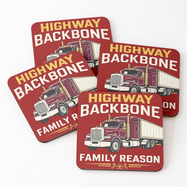 Item preview, Highway Backbone Family Reason - Trucker Family Dad Gift   Kierowca tira rdzina designed and sold by WarriorVision.