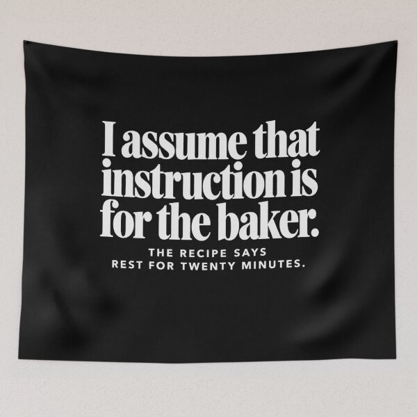 Item preview, Recipe Rest Instruction – Funny Baking Humor for Bakers and Dessert Lovers designed and sold by Trendably.