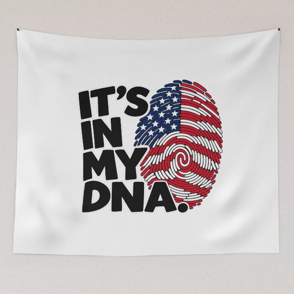 Item preview, It’s In My DNA American Flag Fingerprint Patriotic designed and sold by DesignArtist.ia.