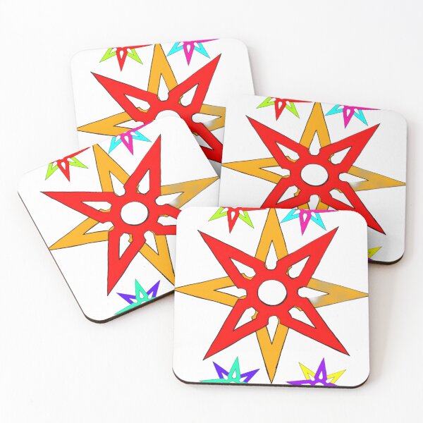 Item preview, Neon Throwing Stars designed and sold by Clwul.