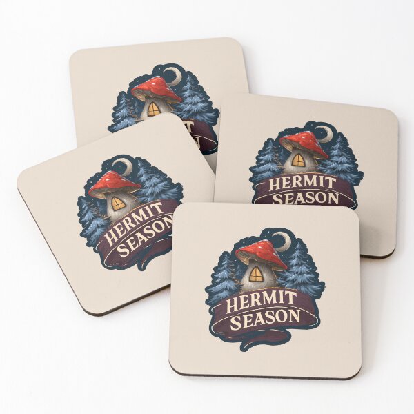 Item preview, Hermit Season Mushroom Cottage Dark Cottagecore Winter Desig designed and sold by peterdesigns.