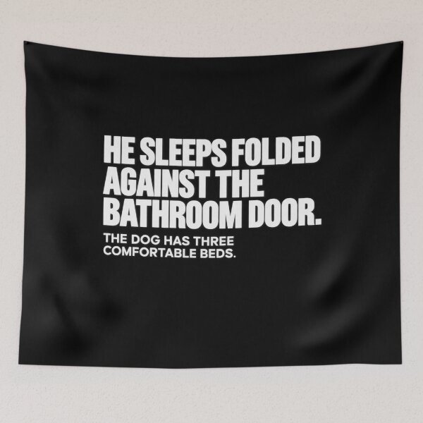 Item preview, My Dog Ignores Three Beds – Funny Pet Humor for Dog Dads and Dog Lovers designed and sold by Trendably.