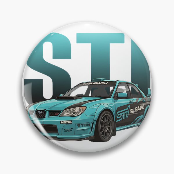 Item preview, Cyan Subaru Impreza WRX STI Hawkeye Rally Vector Art Design designed and sold by GanzoDesing.