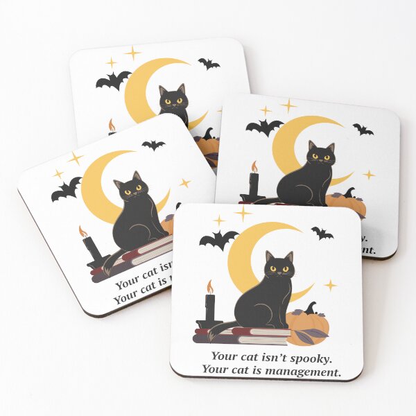 Item preview, Your Cat Is Management Funny Cat Quote Black Text designed and sold by inksider.