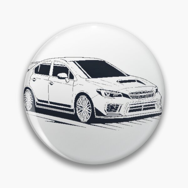 Item preview, Subaru WRX Line Art Minimalist Black Print Automotive Design designed and sold by GanzoDesing.