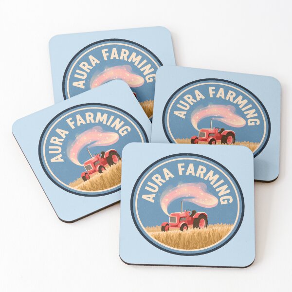 Item preview, Aura Farming Retro Tractor Badge Graphic designed and sold by peterdesigns.
