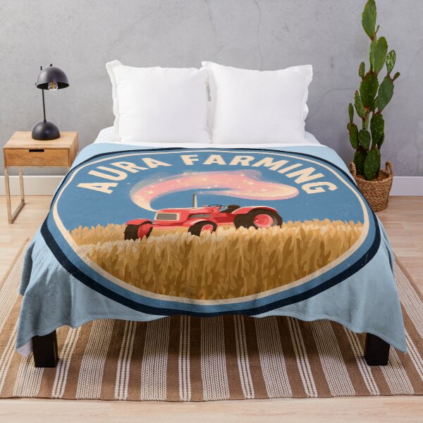 Item preview, Aura Farming Retro Tractor Badge Graphic designed and sold by peterdesigns.