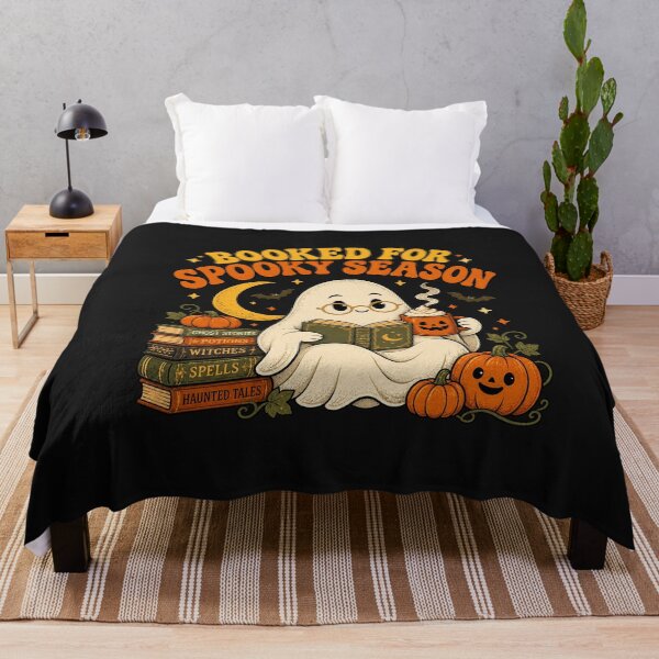 Item preview, Booked for Spooky Season – Cute Ghost Reading Halloween Shirt designed and sold by ILYASMAE.